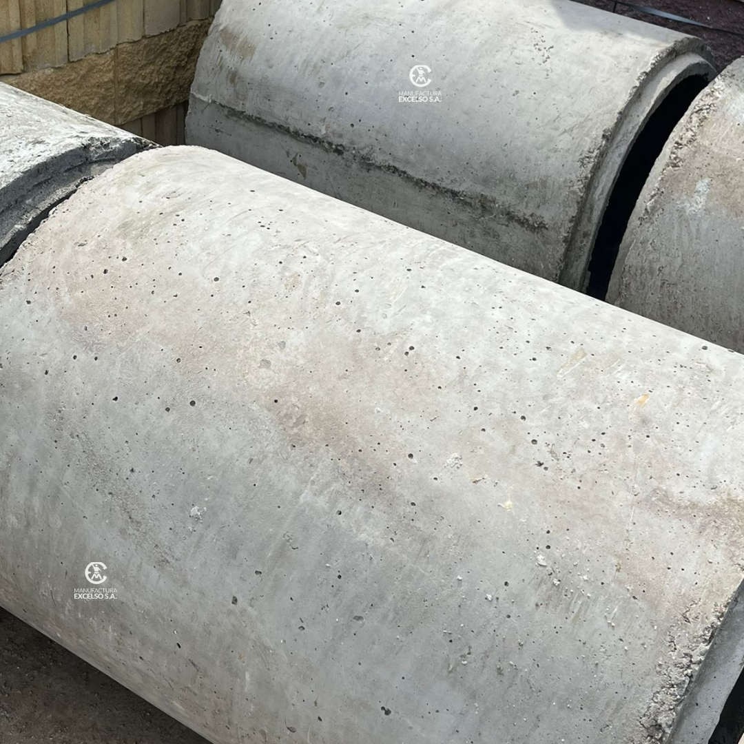 Foto de tuberia en concreto reforzado