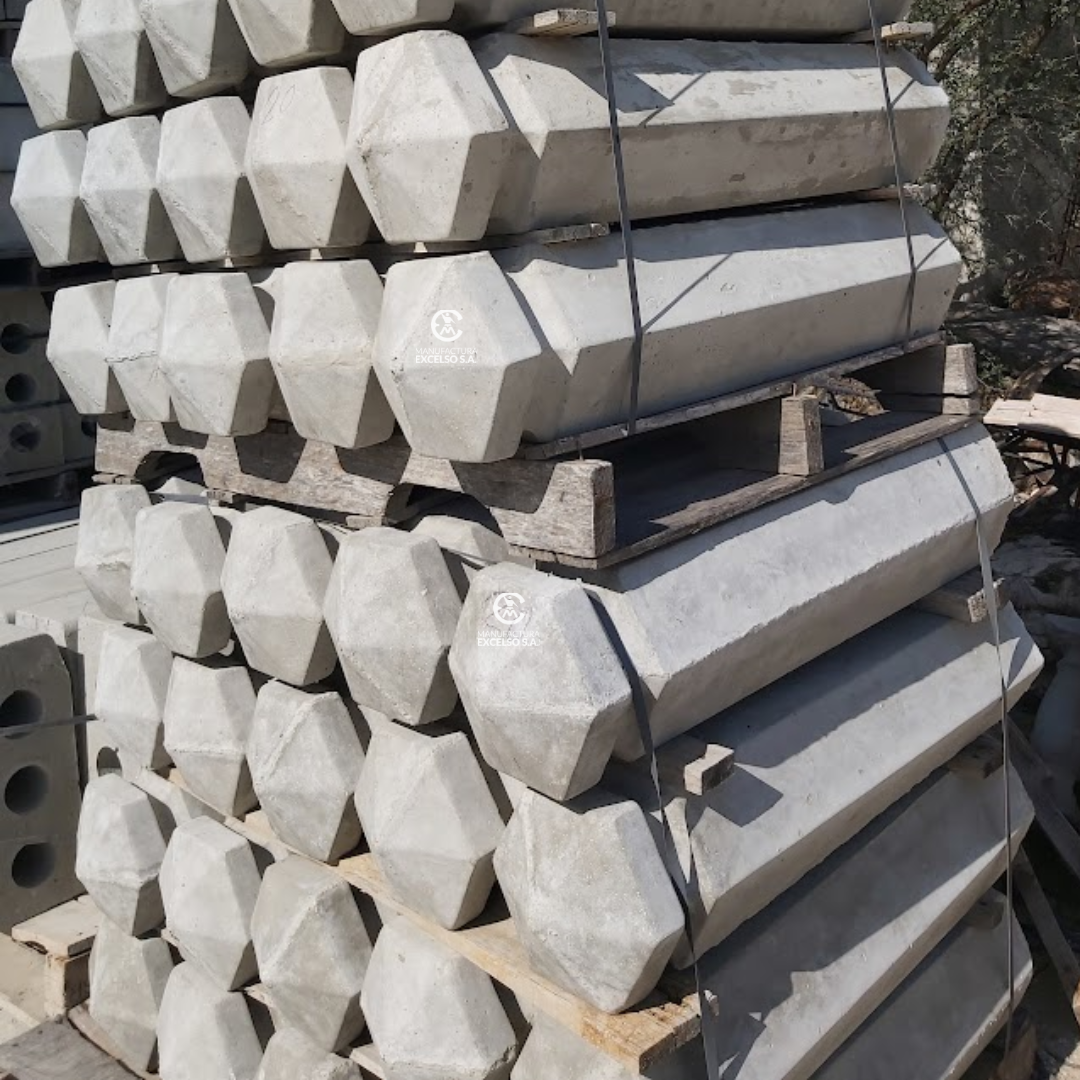Bolardo Cabeza Hexagonal